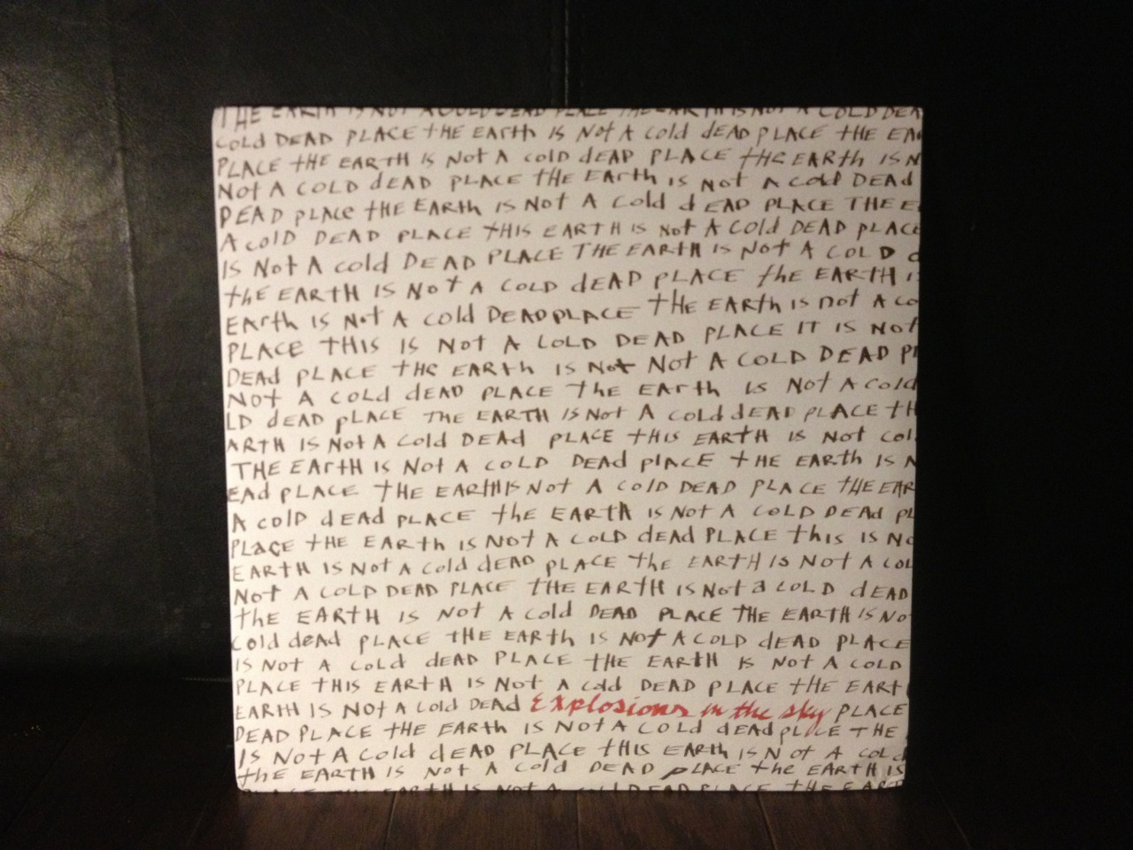 The Earth Is Not A Cold Dead Place [2xLP] by Explosions in the Sky (2003) Temporary Residence Records.
Music doesn’t get much more heartbreaking or uplifting than this. No words, just pure emotion.