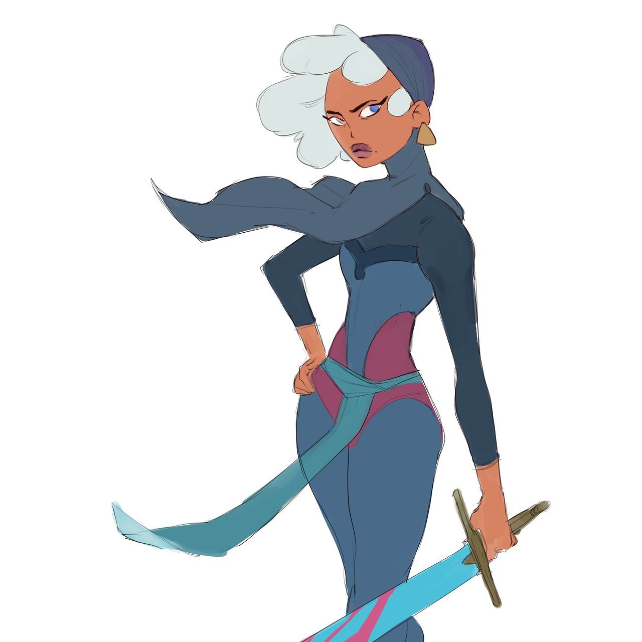 avatarkasia:My oc Anatella! Trying to focus on personal original work (even as scribbly