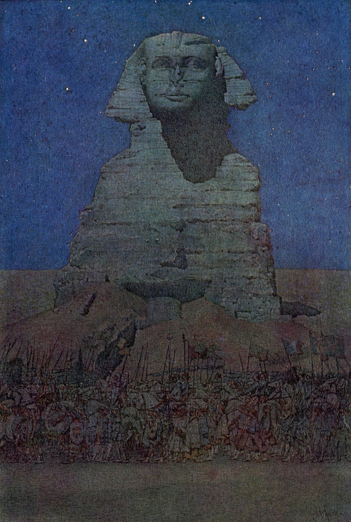 transistoradio:  Jules Guérin, illustrations for Robert Hichens, Egypt and Its Monuments (NY: The Century Co., 1908). Via nevver; see also, The Golden Age. 