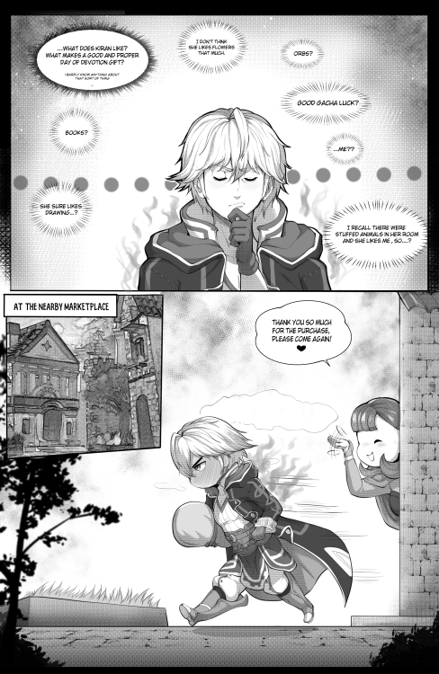 Happy valentine’s day y’all, please accept this little offer of a short comic about Kiran &amp; Grim