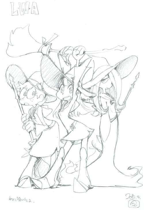 as-warm-as-choco:Little Witch Academia (リトルウィッチアカデミア) illustrations from the Creator&rsquo