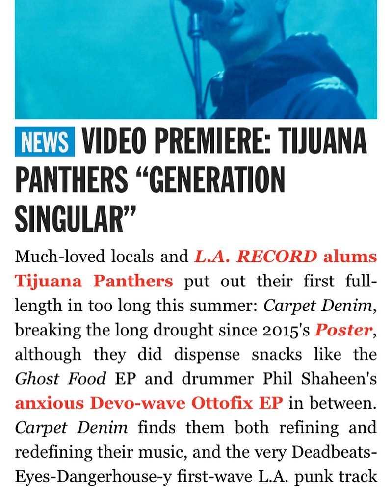 NEW “GENERATION SINGULAR” MUSIC VIDEO @larecordmagazine CHECK IT IN OUR BIO
https://www.instagram.com/p/B349h2FlAWj/?igshid=1r0n62ngma2uh