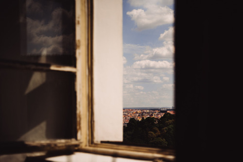 ronakeller: the first view of Prague from the window of our Airbnb 