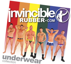 samuelmuscle:  Pride promo for Invincible Rubber in the UK. I love their stuff! If you love rubber, check them out. 