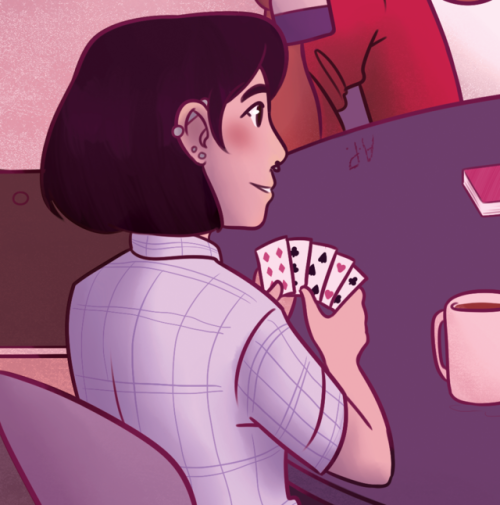 thekingkez: Preview of my piece for the @podcastzine! I drew the crew of the Starship Iris. Commissi