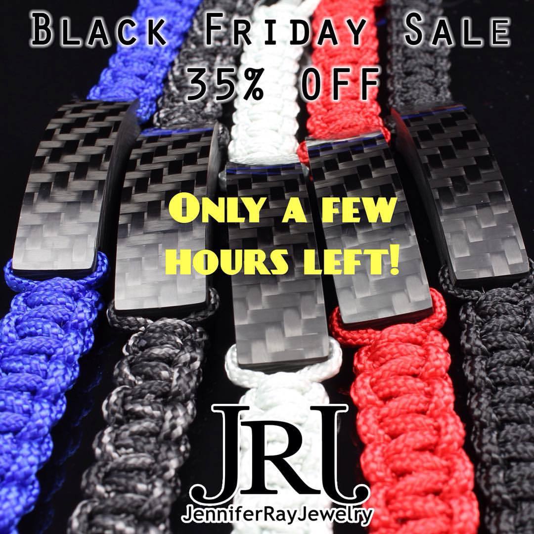 Only a few hours left to take advantage of the Black Friday Sale of 35% off! Use code BLKFRI35 on http://JenniferRayJewelry.etsy.com
#JenniferRayJewelry #jrj #blackfriday #sale #carbonfiber #jewelry #carbonfibre #carbon #mensfashion #fashion...