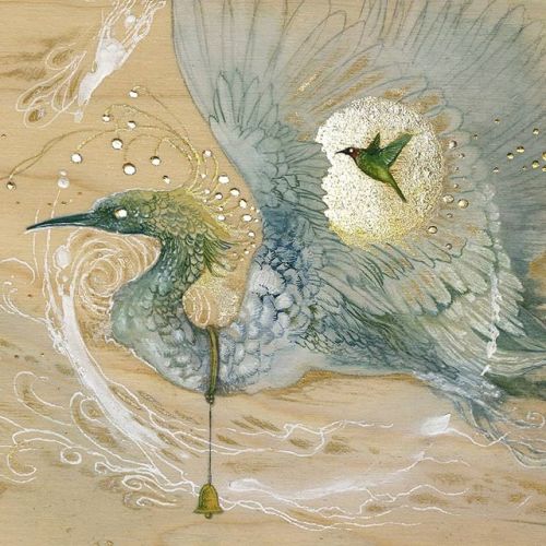 shadowscapes-stephlaw: Detail closeup of “Rising Before the Crest” Original available at