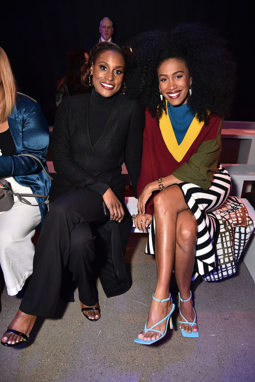 Issa Rae and Moana Luu attend the Aliette fashion show during February 2020 - New York Fashion Week: