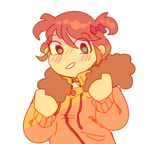 mountain-town: i joined a discord server (which is super fun btw!!) and karen wearing kenny’s parka 