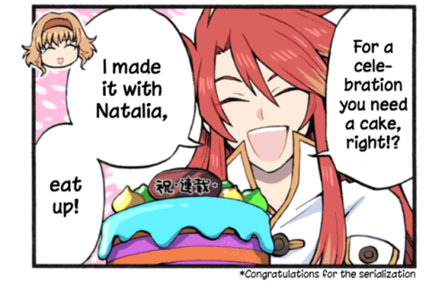 tales-of-asteria: As-yon! The Tales of Asteria 4koma#002: Celebration for the 4koma Serialization Ar