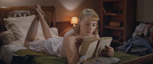 Rose Pamphyle of Populaire reading The Red And The Black by Stendhal 