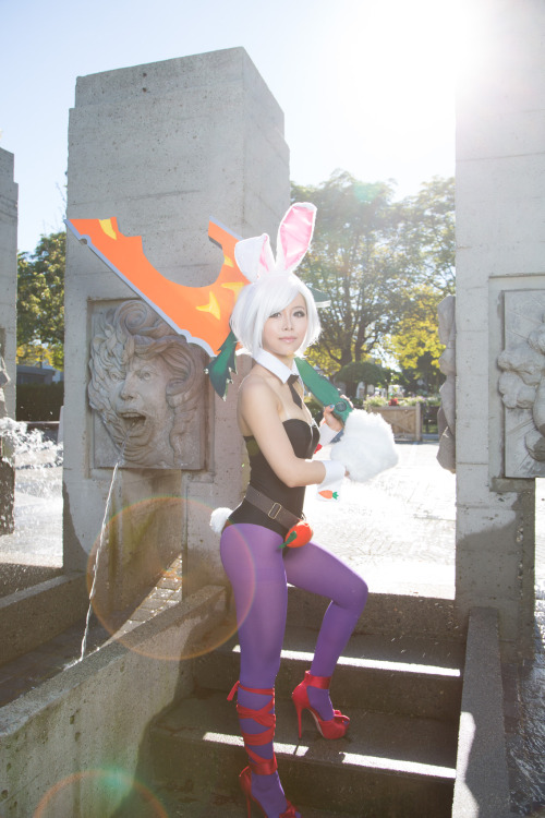 miyuki-cosplay:  Battle Bunny Riven cosplay by Miyuki Cosplay Photography by Wilson Lau Find me at Anime Revolution 2014! 