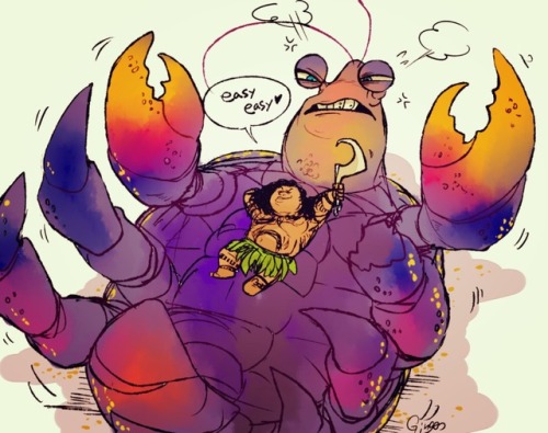 Tamatoa and Maui