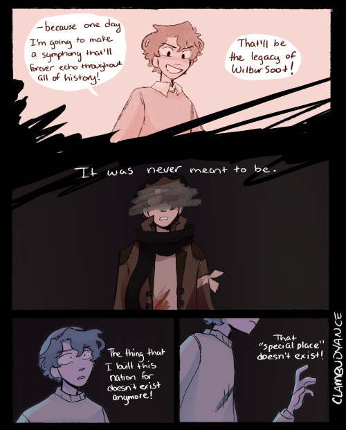 clambuoyance: [DSMP] His Unfinished Symphony: a comic about a ghost of a man that had a dream“Legacy