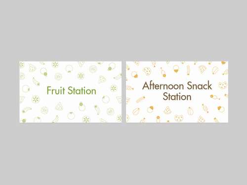 Shelf Station &amp; 6 Station Signs Design ( concept 2-Final Version )Client: Oh My Green.D