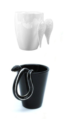 lumbrellacoffeemug-deactivated2:These are Aziraphale&rsquo;s (the white angel