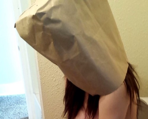 thiscuriousmania:For weeks, I’d only been fucking Emily with a paper bag over her head. When I start