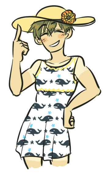 hungryfartbox:  all ive drawn today is swim kids in trashy clothes bein queer  