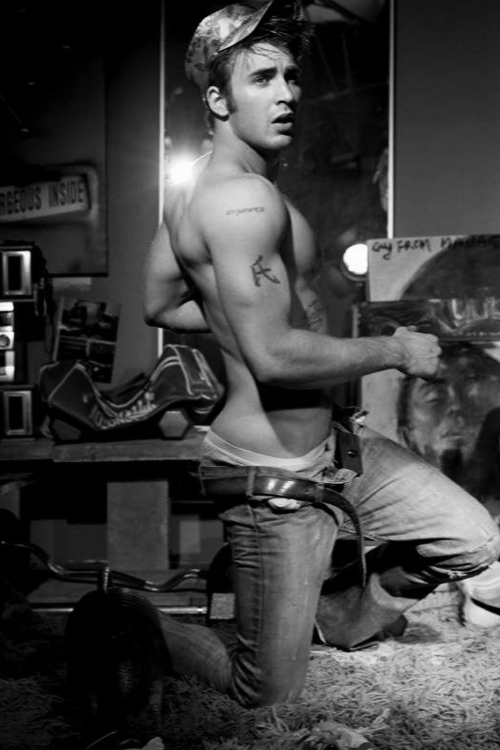 dailyfilmactors: Chris Evans Photographed by Tony Duran for Flaunt  can hE FUCKING NOT JESUS