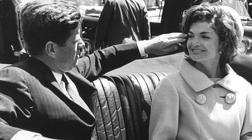 jfk-and-jackie: Shown are photographs of Jack and Jackie openly expressing their affection by walkin