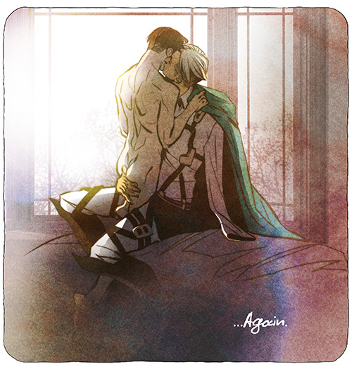 XXX joannaestep:  Erwin x Levi [ x ] Whoops, photo