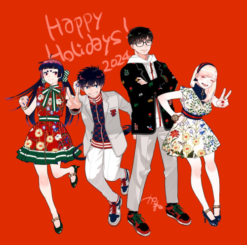 Blue Exorcist Art For The Holidays!