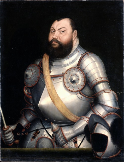 Lucas Cranach the Younger, John Frederick I, Elector of Saxony, 1578. Via wiki