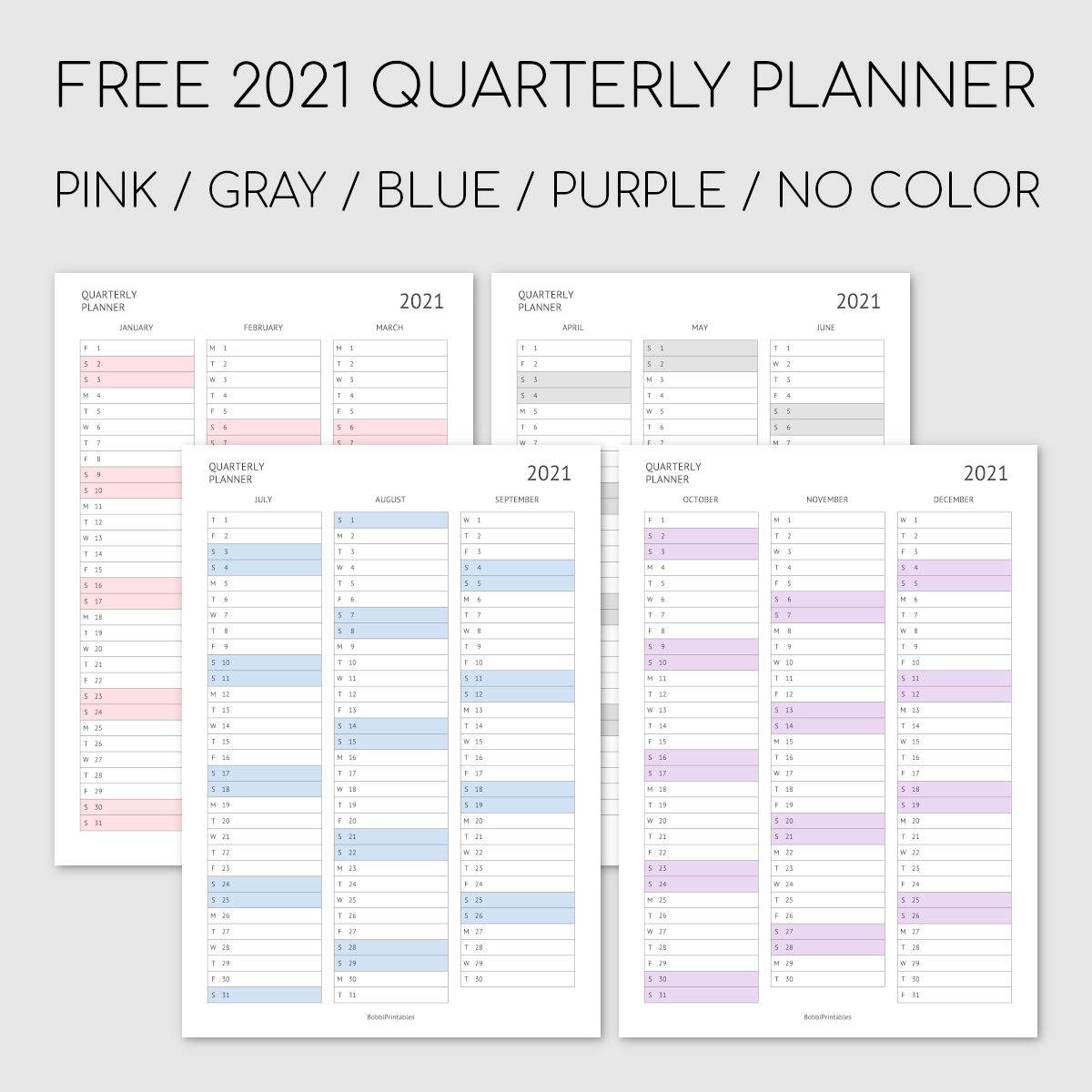 Get Free Printable Quarterly Calendar 2022 Pictures