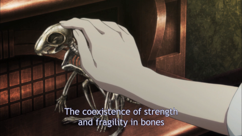 anicastes:  Bones symbolize life and embody death. 