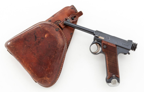 Japanese Type 14 semi automatic pistol, 8mm Nambu, World War II.from Orange Coast Auctions