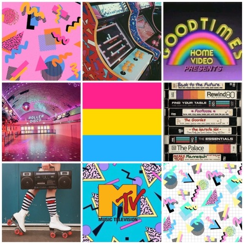 Pansexual 80s Moodboard for @killjoys-make-some-noise-06 <3