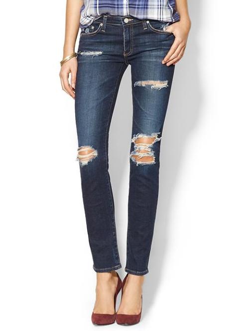 AG Adriano Goldschmied Womens The Stilt Jean Size 25 - 4 years seattle destroyed @Piperlime