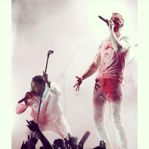 lanadeldragons:  Imagine Dragons and Kendrick Lamar performing at the Grammy’s.