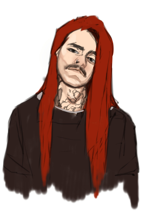 Warmup Smrtdeath sketch from today. Hoping I&rsquo;ll have time to actually clean up and finish this