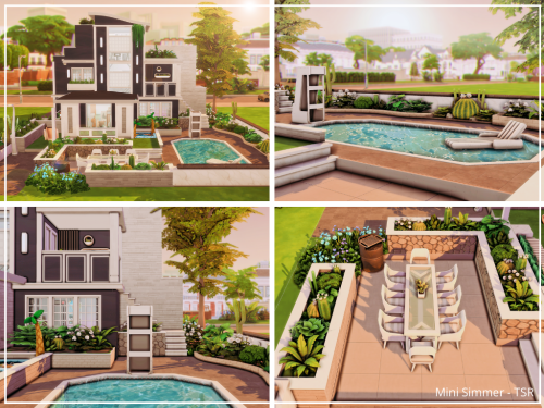 Modern Family Home (No CC) A modern home that can house 6 sims. It has 4 Bedrooms and 3 Bathrooms. T