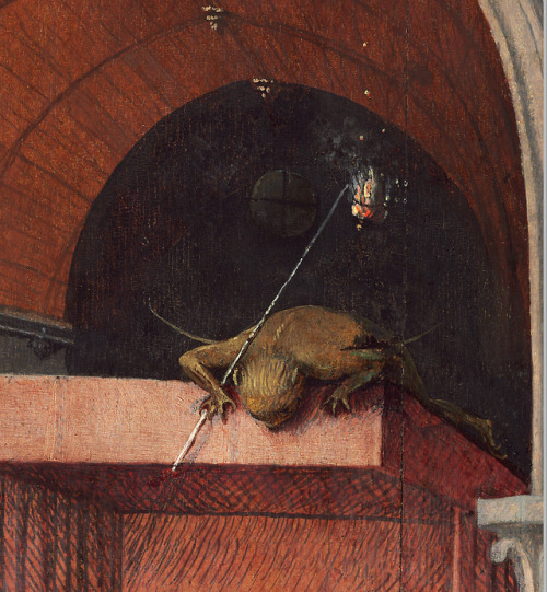 Hieronymus Bosch, Death and the Miser (detail), 1494 or later