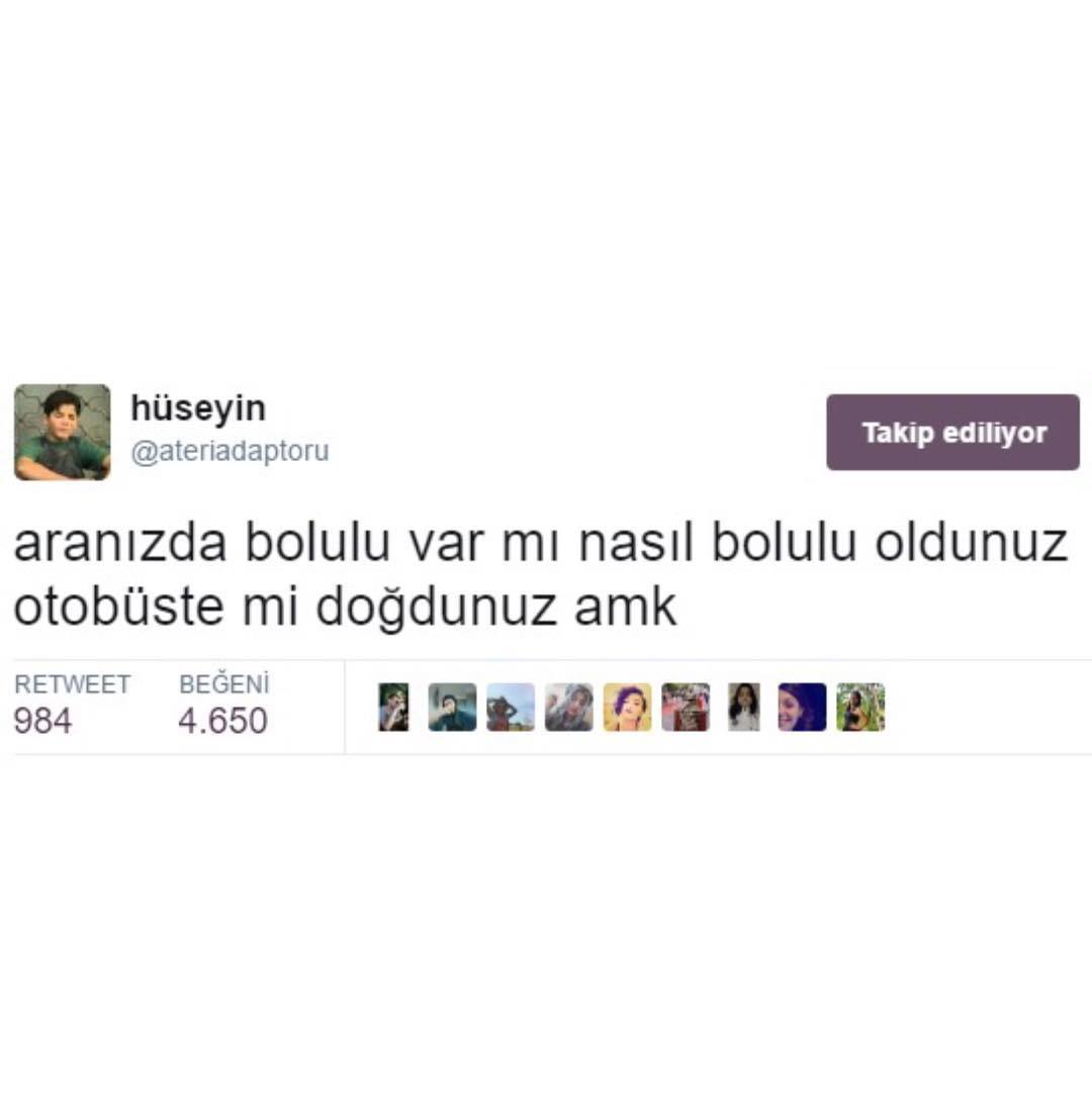 aranızda Bolulu var mı...