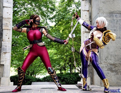 turner-d-century:  fora-dos-padroes:  Ivy x Taky - Soul Calibur  MIss Sinister : Taki ; Belle Chere: Ivy Valentine   Hurt me ;)