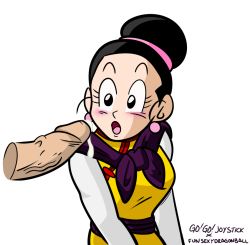 gogojoystick:  @funsexydragonball Did a short series with Chi Chi and I had to put some lines and colors to the opener. Thanks for the killer pencils!   Chichi looks so cute in color!