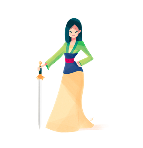 anythingaladdin: Disney Princesses  By: Chabe Escalante