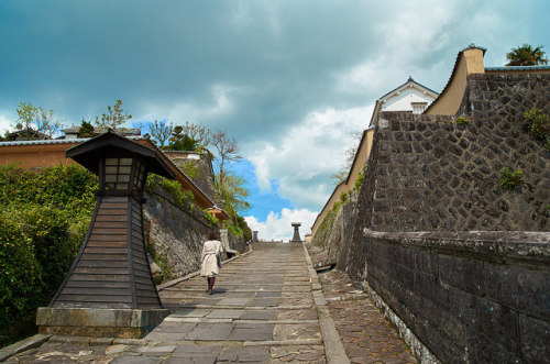 The landscape of Kitsuki-city(the most great castle town of the Edo period),Oita pref,Japan : 大分県杵築市