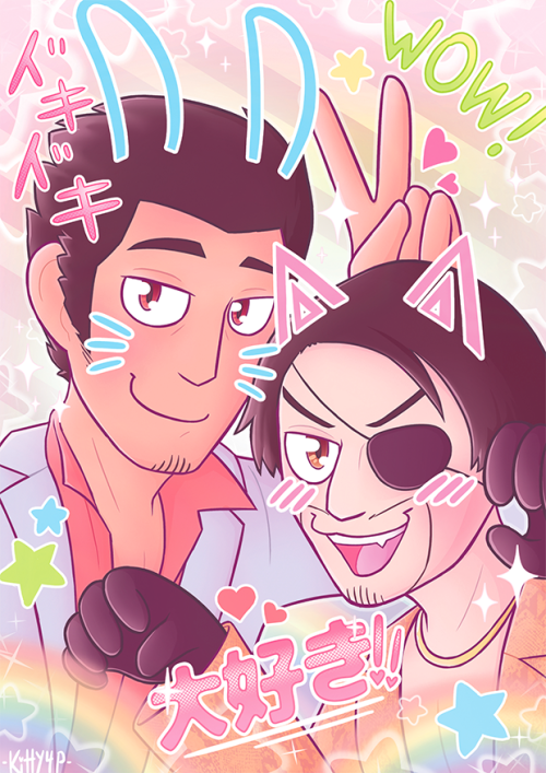 kitty4president:  i ALMOST forgot to upload this but i also did one of the miniprints for the kazuma