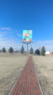 Just off of I-70W is a large Van Gogh reproduction in Goodland,Kansas. I got to see it for the second time over the weekend when I came back to Colorado. This is one of the reasons I love driving through Kansas.