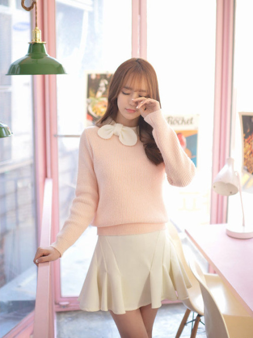 Ribbon-Accented Knit topGet it at Yesstye