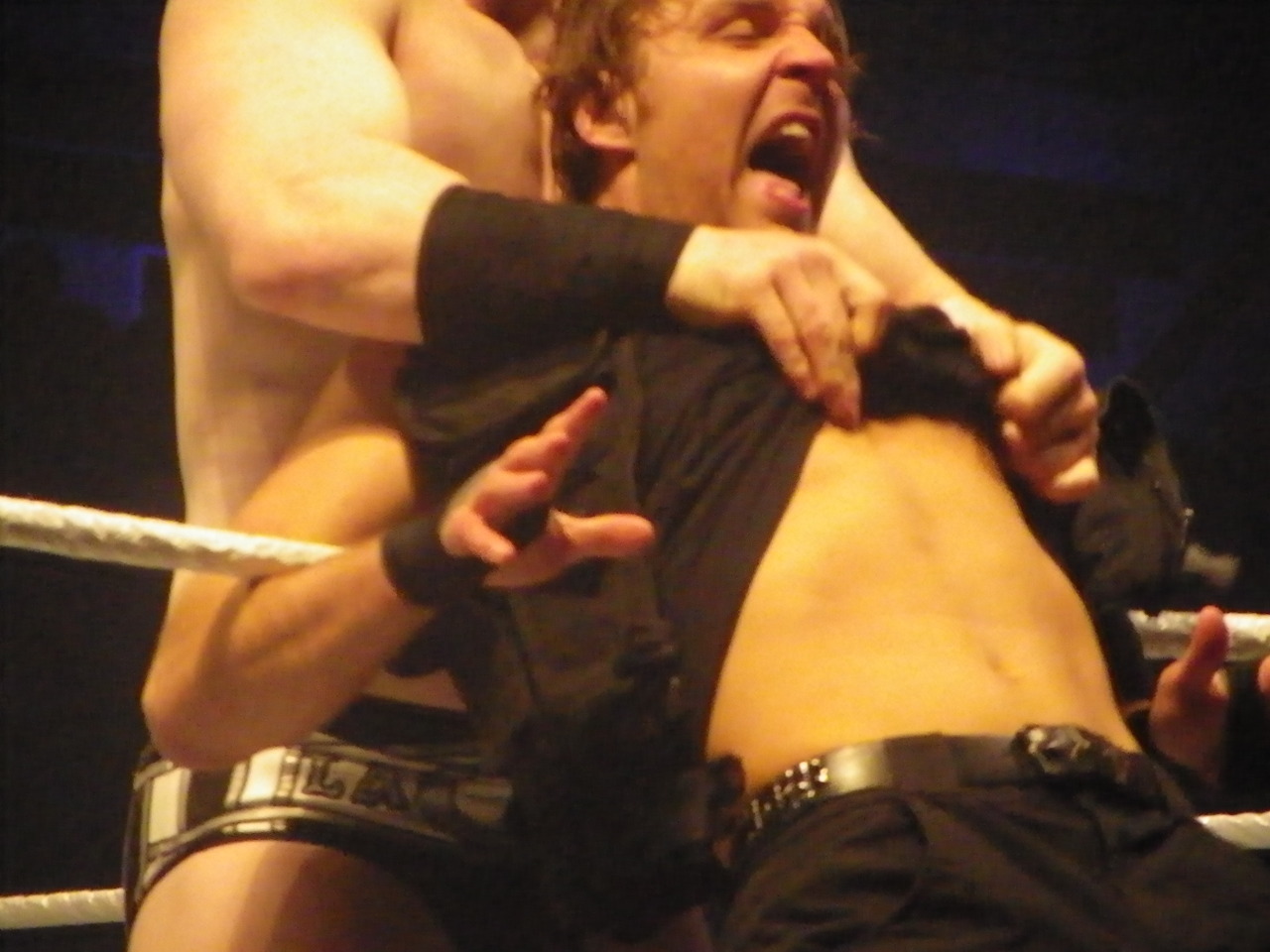 men-in-tights:  tinycourageous:  Thank you Sheamus, your efforts at undressing The