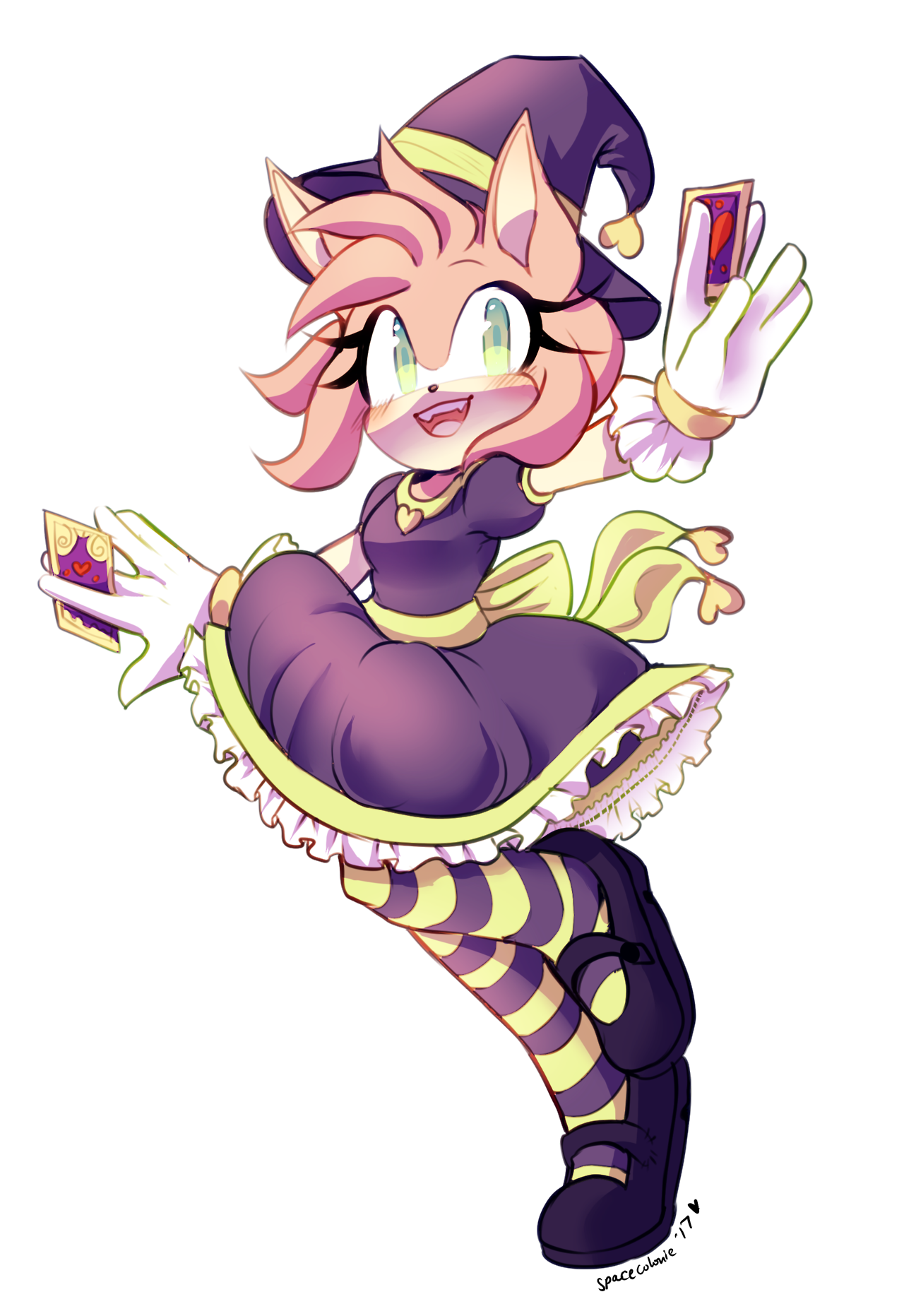 spacecolonie:  a doodle of love witch amy!! shes a cutie, i love her 