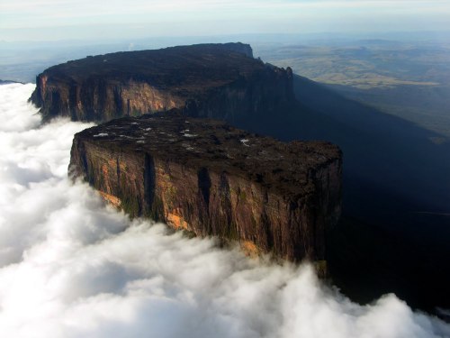 odditiesoflife:  Mount Roraima The incredible top of Mount Roraima, the 1.8 million year old sandstone plateau. It is also called Roraima Tepui or Cerro Roraima. The geological marvel is one of the oldest formations on Earth, a natural border between