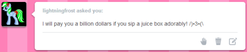 askshyscootaloo:  Where’s my money??  HNNNNG <3