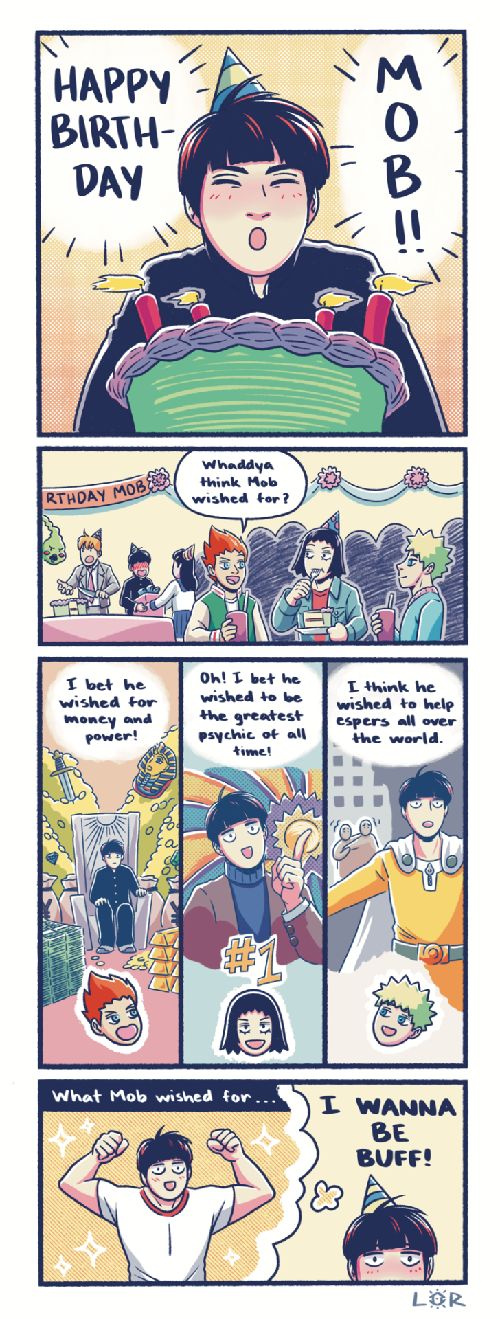 renareyart:Happy Birthday Mobert Psycho! And a happy season 3 trailer drop to us