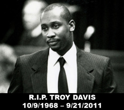 emeraldjade:  ashleecherry:  Day 4: A Sad Day in Black History  Troy Davis  In 1989 an off duty cop was killed helping a homeless man he was shot in the head and the chest. They arrested Davis accusing him of shooting the cop. 9 people blamed him